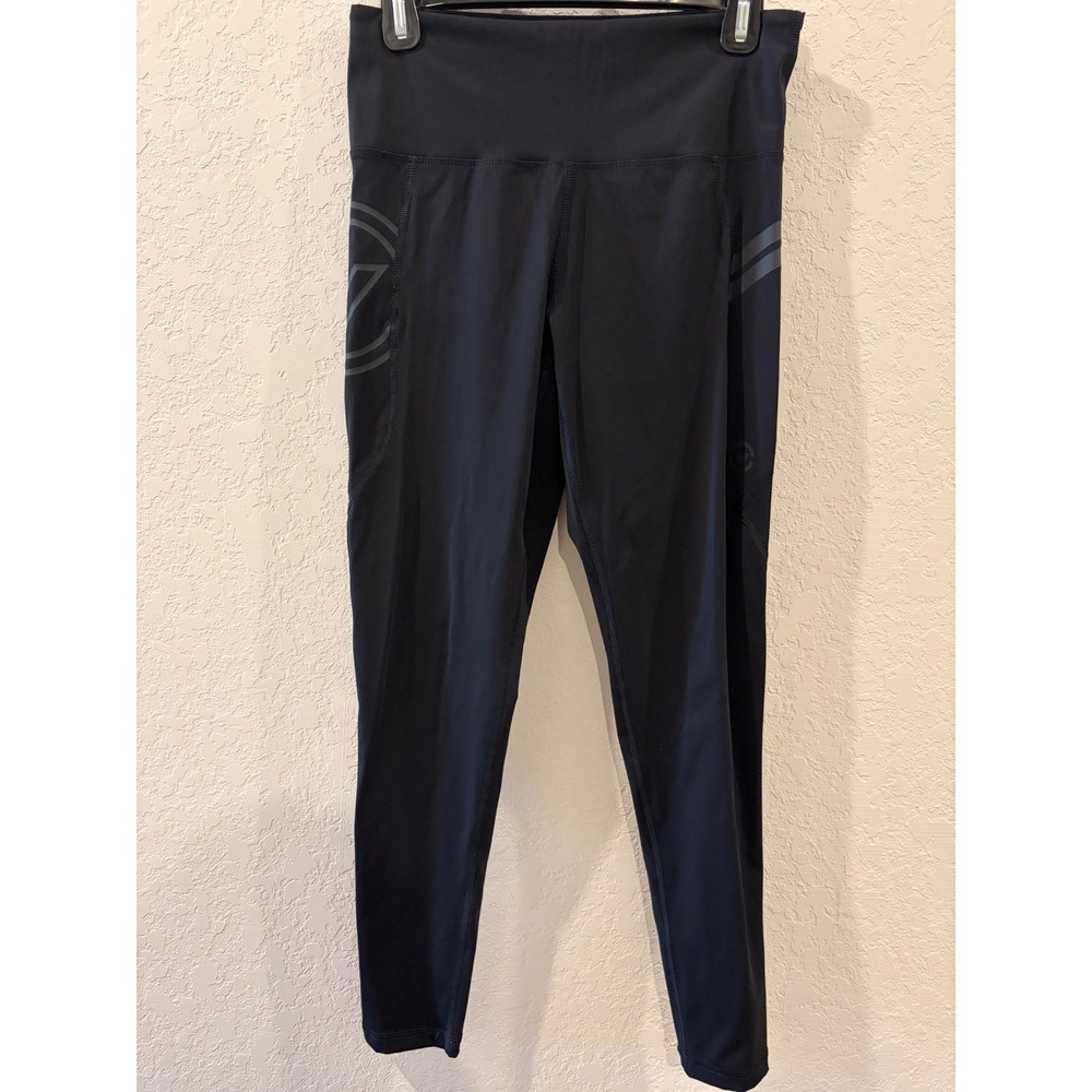 Virus Performance Black Compression Leggings High Waist Training Pants Womens